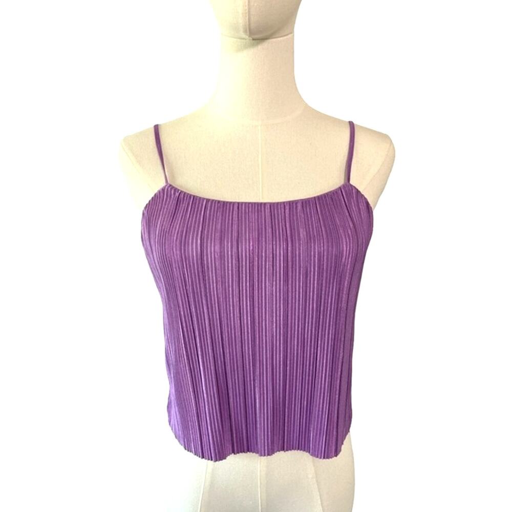 Steve Madden Dahlia Purple Pleated Cami Top Nordstrom Size XS NWT Festival